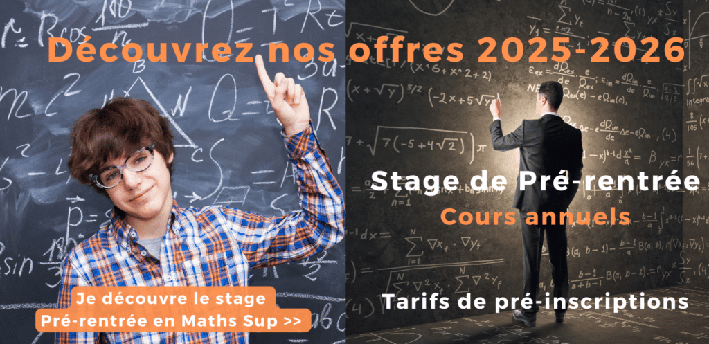 Stage de pré-rentrée Maths Sup