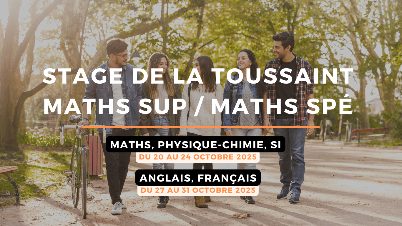 Stage Toussaint prepa scientifique 2025