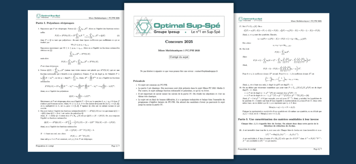 corrigé concours ressources prépa scientifique