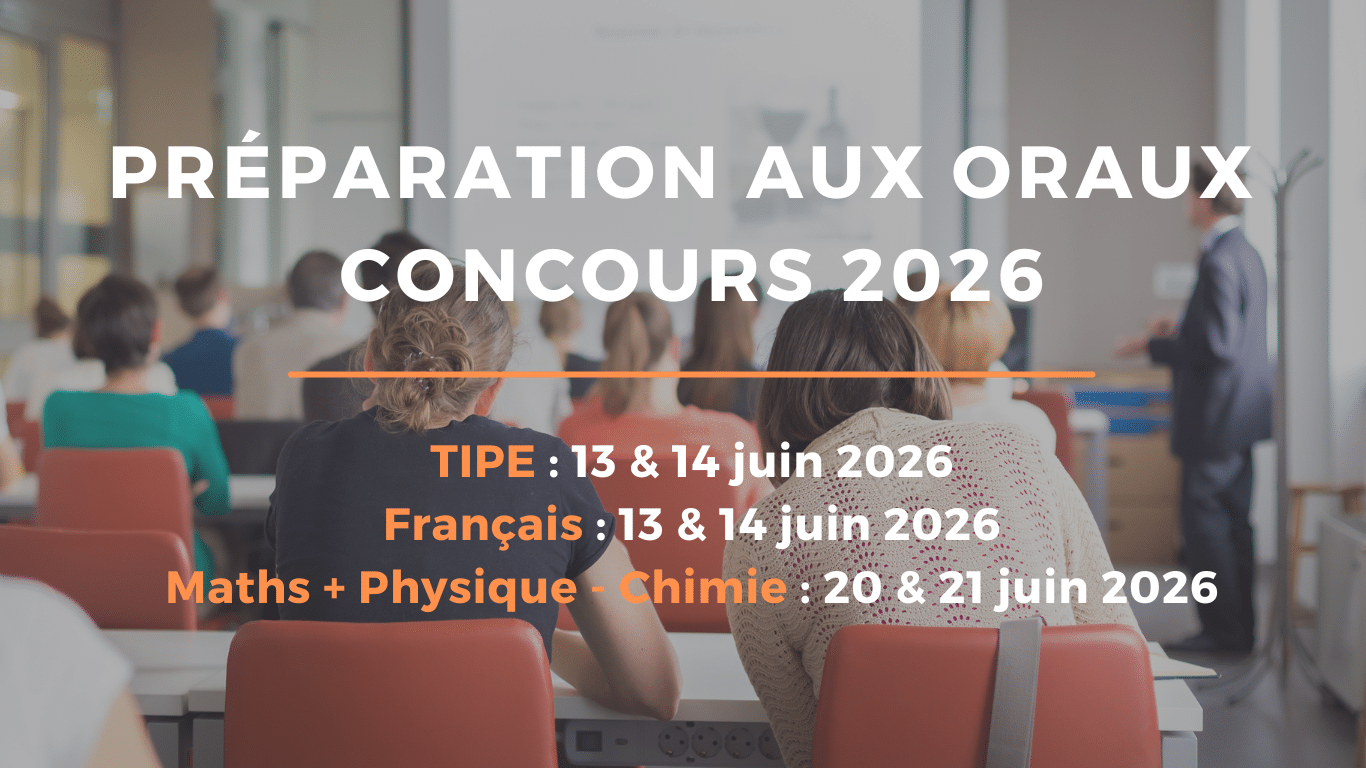 oraux concours scientifiques 2026